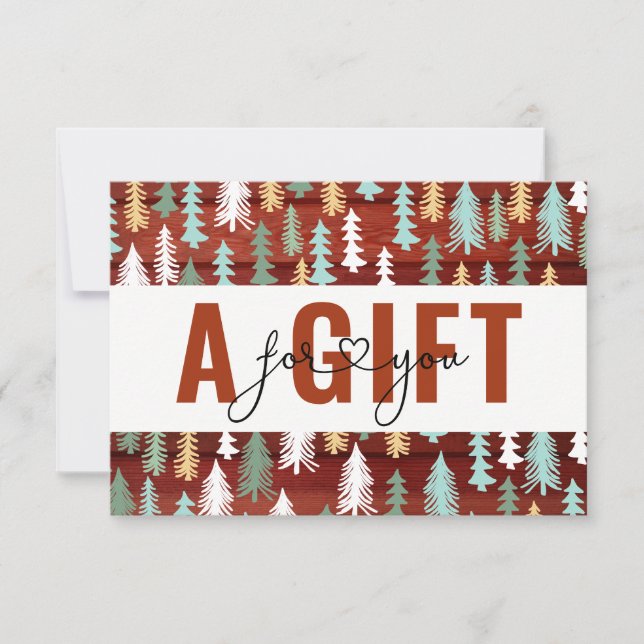 CERTIFICADO DE REGALO DE NEGOCIO | Navidades| Árbo (Anverso)