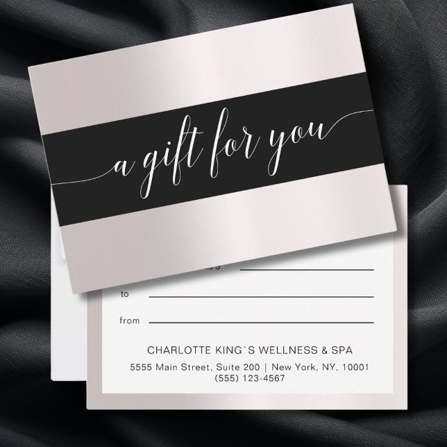 CERTIFICADO DE REGALO DE NEGOCIO para usted (BUSINESS  GIFT CERTIFICATE  for you)