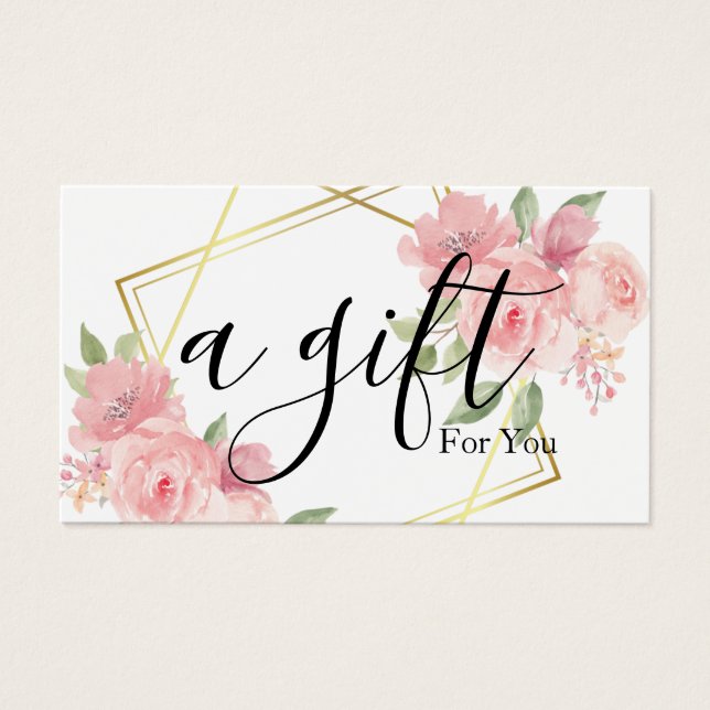 Certificado de regalo de negocio simple y moderno (Frente)