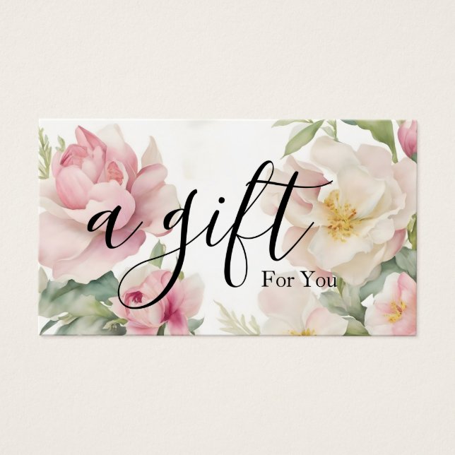 Certificado de regalo de negocio simple y moderno (Frente)
