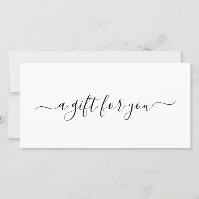 Certificado de regalo de negocios elegante y blanc (Anverso)