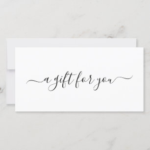 Certificado de regalo de negocios elegante y blanc