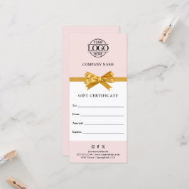 Certificado de Regalo de Negocios Moderno y Elegan