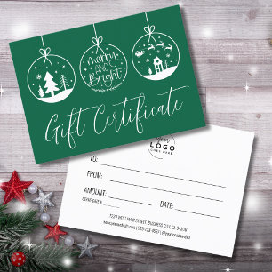 Certificado de Regalo de Negocios para Vacaciones