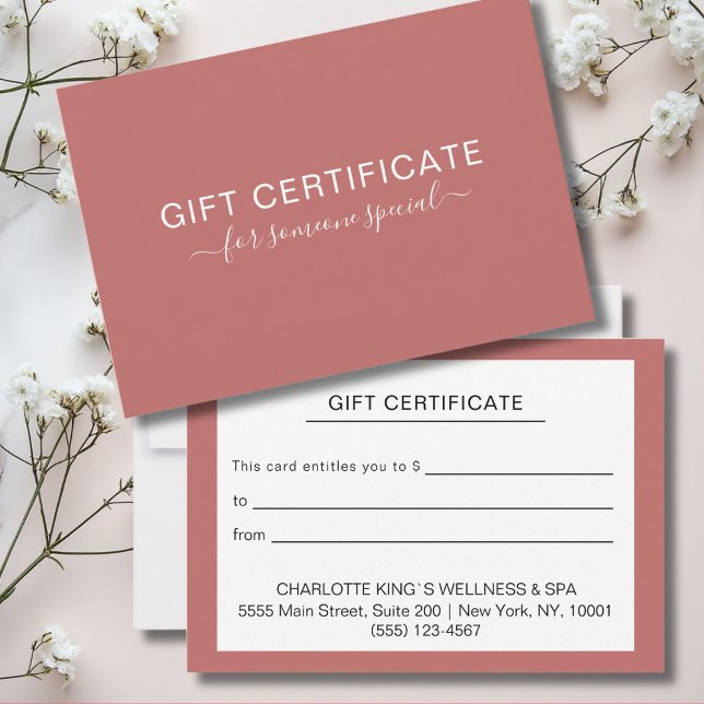 Certificado de regalo de negocios personalizado mo (Subido por el creador)
