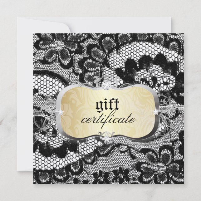 Certificado de regalo de oro 311 Lace De Luxe (Anverso)