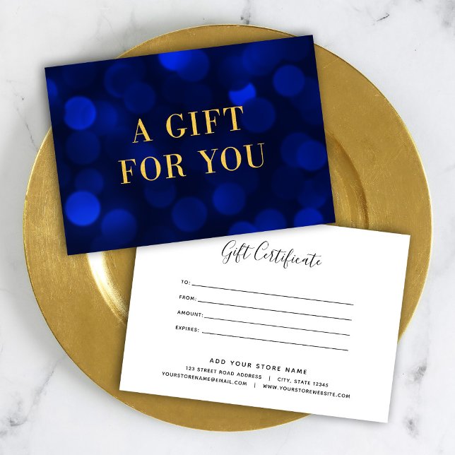 Certificado de regalo de oro de Sapphire Blue Boke (Subido por el creador)