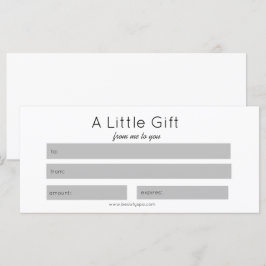 Certificado de regalo de Personalizado de maquilla