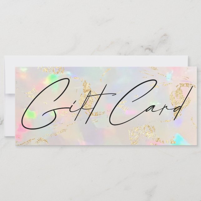 certificado de regalo de piedra opal (Anverso)