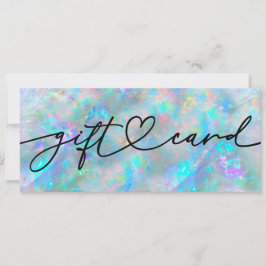 certificado de regalo de piedra opal