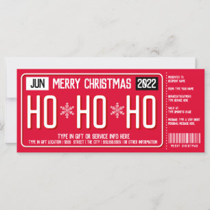 Certificado de regalo de placa de licencia para na