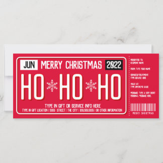 Certificado de regalo de placa de licencia para na