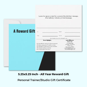 Certificado de regalo de recompensa para atletas f
