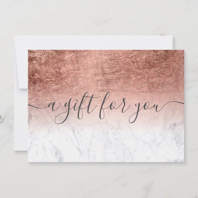 certificado de regalo de Relieve metalizado de oro (Anverso)