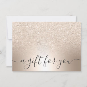 Certificado de regalo de Relieve metalizado de pur