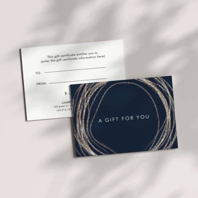 Certificado de regalo de remolino de oro falso abs (Subido por el creador)