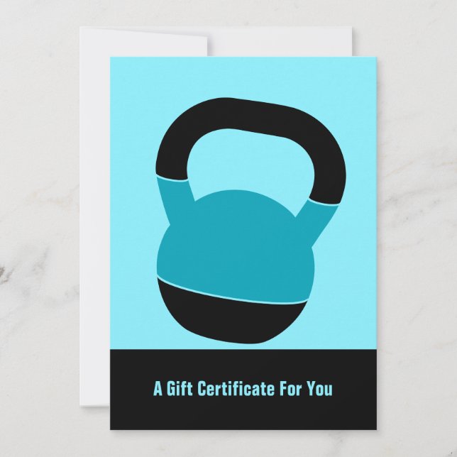 Certificado de regalo de rendimiento Electric Blue (Anverso)
