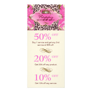 CERTIFICADO DE REGALO DE Salón Crema rosa de leopa