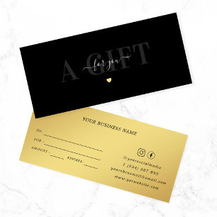 Certificado de regalo de Salón de Belleza del Cora