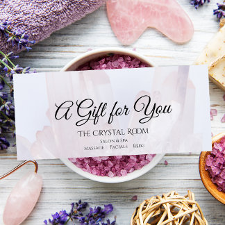 Certificado de regalo de salón de belleza para cri