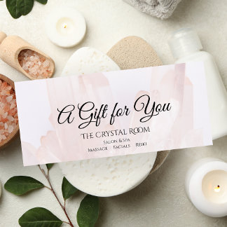 Certificado de regalo de salón de belleza para cri