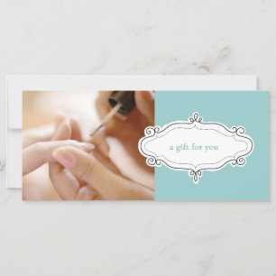 Certificado de regalo de salón de uñas o estudio d
