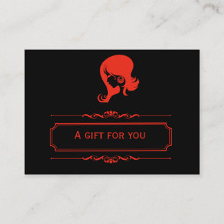 Certificado de regalo de salón (ladrillo de fuego)