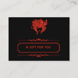 Certificado de regalo de salón (ladrillo de fuego)