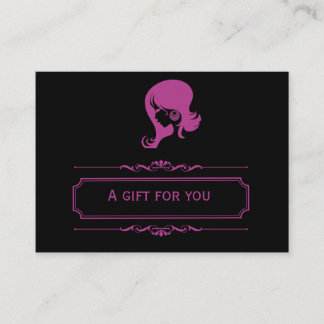 Certificado de regalo de salón (Plum)