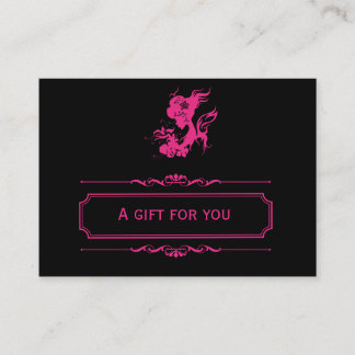 Certificado de regalo de salón (rosa profundo)