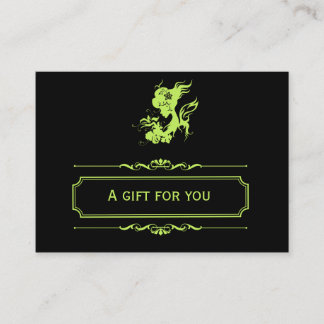 Certificado de regalo de salón (verde oliva oscuro