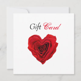 Certificado de regalo de San Valentín de Rosas Roj