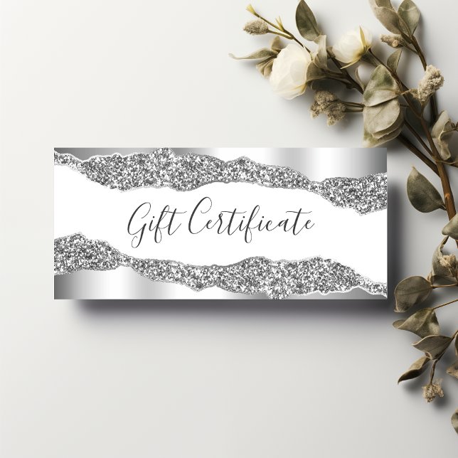 Certificado de regalo de Silver Glitter Diamonds G (Subido por el creador)