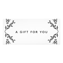 Certificado de regalo de Spa para ramas blancas y 