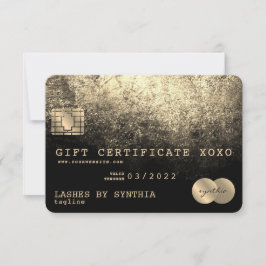 Certificado de regalo de tarjeta de crédito Añadir