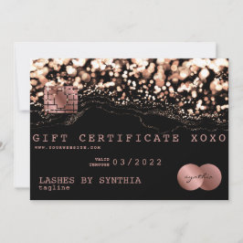 Certificado de regalo de tarjeta de crédito Añadir