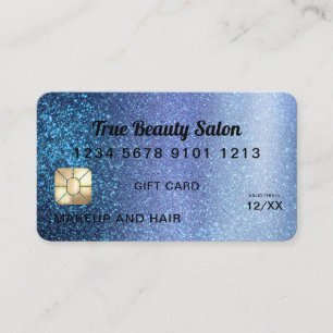 Certificado de regalo de tarjeta de crédito Aqua B