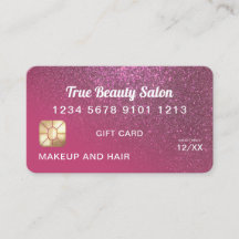 Certificado de regalo de tarjeta de crédito Berry