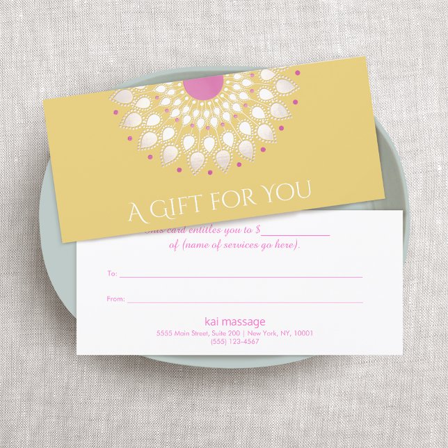 Certificado de regalo de terapia de masaje Flor Lo (Subido por el creador)