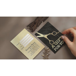 Certificado de regalo de tijeras de peluquería