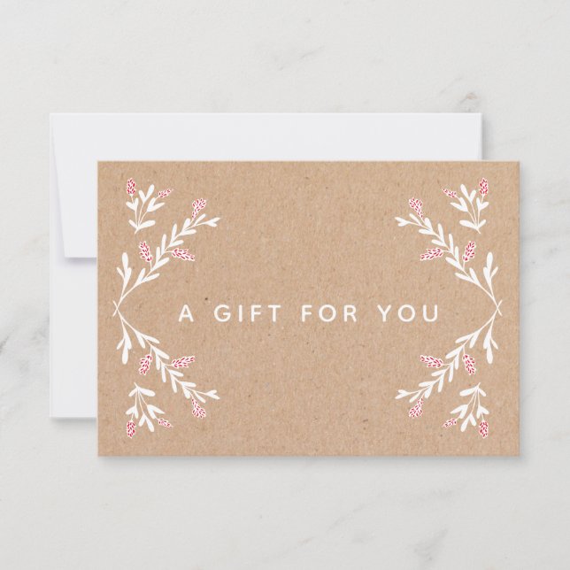 Certificado de regalo de vacaciones de Kraft (Anverso)