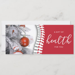 Certificado de regalo de vacaciones de la espina r