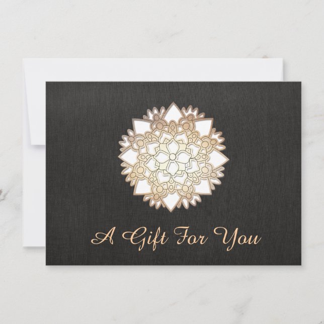 Certificado de regalo de White Lotus Salon y Spa (Anverso)