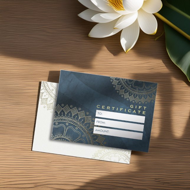 Certificado de regalo de yoga instructor Moda oro  (Subido por el creador)