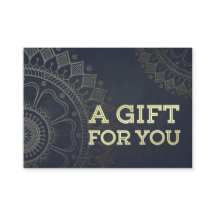 Certificado de regalo del instructor de YOGA Blue 