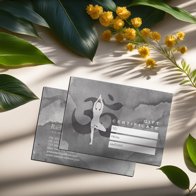 Certificado de regalo del instructor de YOGA Símbo (Subido por el creador)