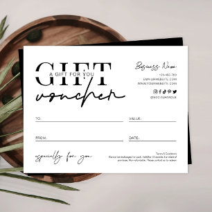 Certificado de regalo del logotipo del programa de