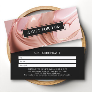 Certificado de regalo del Salón de Belleza Blush P