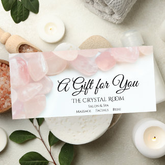Certificado de regalo del Salón de Spa Rosa Cuarci