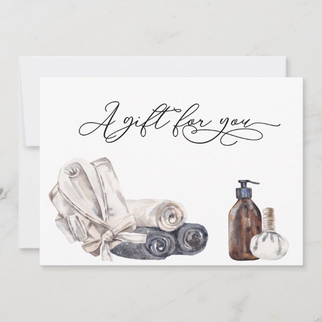 Certificado de regalo Día Spa Masaje (Anverso)